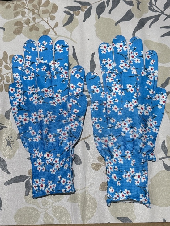 Other - Blue Floral Garden Gloves 2 pairs